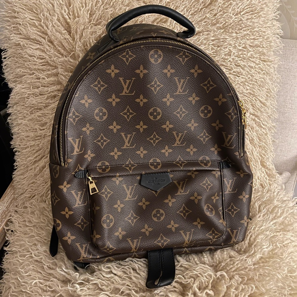 LOUIS VUITTON Palm Springs MM Backpack - Monogram Canvas - 100% Authentic